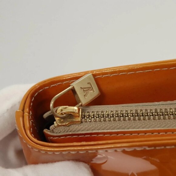 LOUIS VUITTON Monogram Vernis Houston Hand Bag Beige M91004 LV Auth bs26252 - Picture 12 of 16